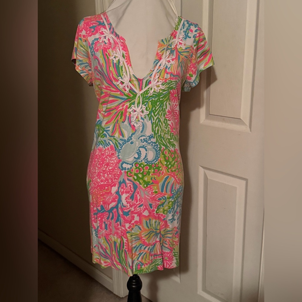Lilly Pulitzer Vibrant Floral Midi Dress